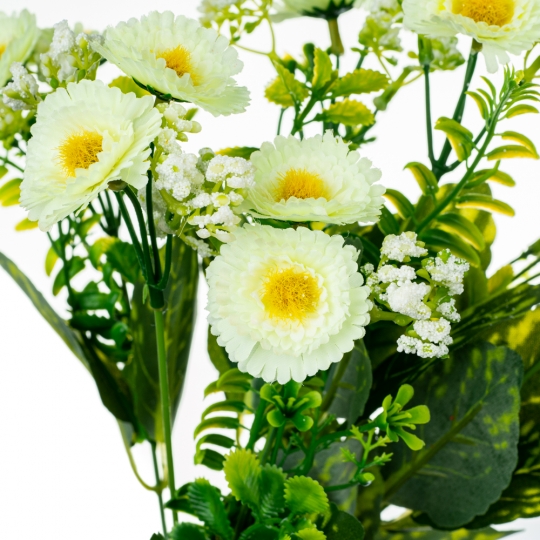Квітковий букет, білий (8717-022)