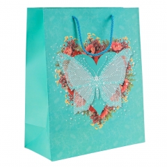 Подарочный пакет "Бабочка", 26*32 см * Рандомный выбор дизайна (9208-001)