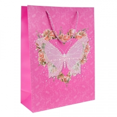Подарочный пакет "Бабочка", 30*40 см * Рандомный выбор дизайна (9208-002)