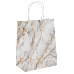 Подарочный пакет "Мрамор", 18*23 см * Рандомный выбор дизайна (9215-005)