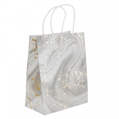 Подарочный пакет "Золотое кружево", 18*23 см * Рандомный выбор дизайна (9215-007)