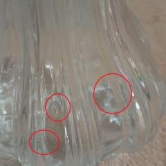 УЦІНКА Ваза "Alessandra", 20,5 см (Бульбашки,чорні краплинки) (00BR-9191-001)