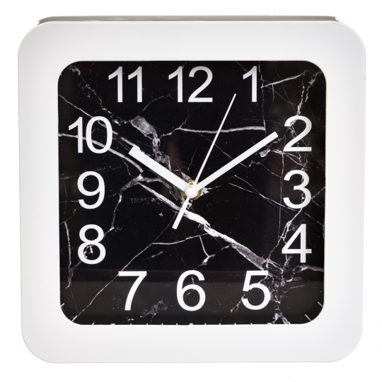 Годинник "Чорно-білий квадрат" (23см) (2003-015)