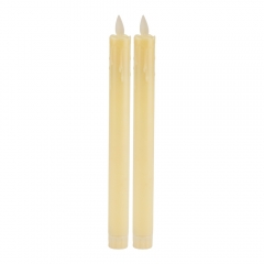 Набір з 2 світлодіодних свічок (LED), айворі, 25,5 см (6032-012)