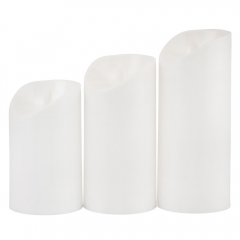 Набір з 3 світлодіодних свічок (LED), білий, 17,5 см * 15 см * 12,5 см (6032-017)