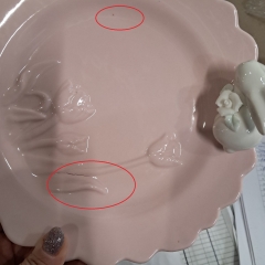 Тарелка "Весенний сад", розовая, 21 см (00BR-5009-014)