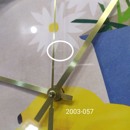 УЦІНКА Годинник "Лимони"  (Бульбашка у склі) (00BR-2003-057)