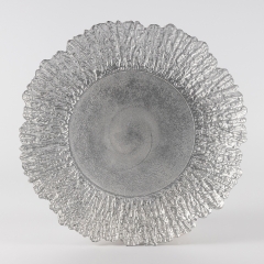Тарілка "Місячні промені", срібна, 33 см (9251-005)