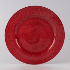 Тарілка "Сяйво миті", червона, 33,5 см (9251-010)