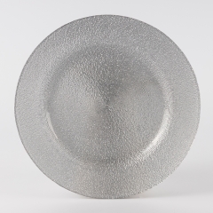 Тарелка "Сияние мгновения", серебряная, 33,5 см (9251-011)
