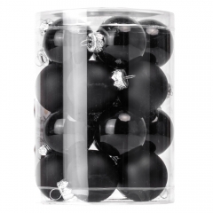 Набор елочных шаров "Очаровательный сезон" (4см * 20 шт, черный микс) (6024-004)