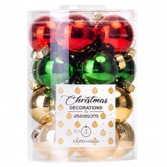 Набор елочных шаров "Очаровательный сезон" (4см * 20 шт, разноцветный микс) (6024-006)