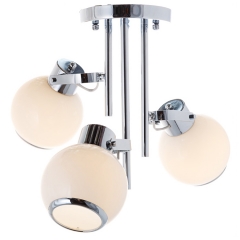 Люстра потолочная белая на 3 круглых плафона (MT009/3) (MT009/3)