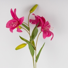 Искусственная лилия, фуксия, 77 см (2019-014)