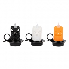 Светодиодные свечи (LED) "Жуткие лица", 8 см (9242-014)