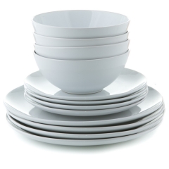 Набір столовий (12 перед-ів на 4 пер-ни) (001AA/WHITE)