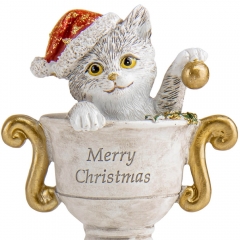 Статуэтка "Новогодний котик" (2007-200)