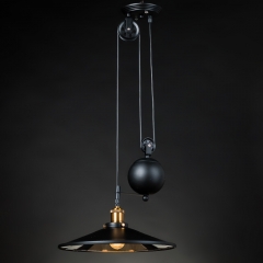 Люстра подвес черная с механизмом (ZW019/1) (ZW019/1)