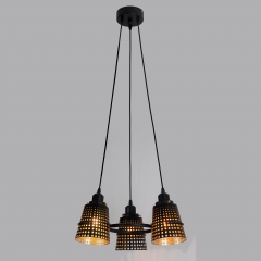 Люстра на 3 лампы с перфорацией (ZW052/3) (ZW052/3)