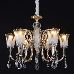 Люстра классическая с 6 стеклянными плафонами в стекле (OU039/6) (OU039/6)