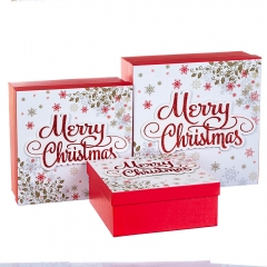 Набор из 3 коробок "Merry Christmas" белый 28*28*11 (00BR-8211-008/2)