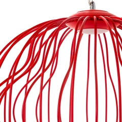 Люстра красная "Клетка" (OU151/BR) (OU151/BR)