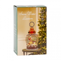 Новорічний ліхтар з підсвіткою та музикою "Солодке Різдво з Сантою ", 26 см (9240-017)