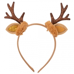 УЦІНКА Новорічний обідок "Олень", 20 см (Вілсутні роги) (00BR-9139-024)