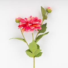 Штучна жоржина з 3 бутонами, рожева, 64 см ВРЯТОВАНА ПОЗИЦІЯ (9259-126)