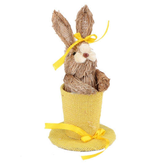 Кроличка в жовтому капелюшку, 21 см (6018-131)