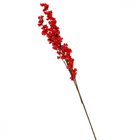 Декоративна гілка "Червоні ягідки" (8002-032)