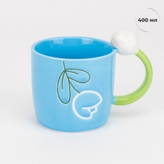 Кружка "Тюльпан", блакитна, 400 мл (9304-005)
