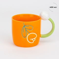 Кружка "Тюльпан", помаранчева, 400 мл (9304-006)