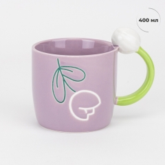 Кружка "Тюльпан", бузкова, 400 мл (9304-007)