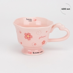 Кружка "Сакура", рожева, 400 мл (9304-013)