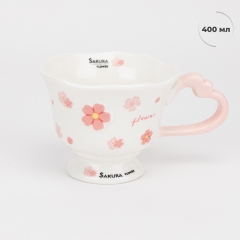 Кружка "Сакура", біла, 400 мл (9304-014)
