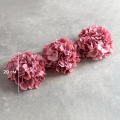 Головка гортензии, розовая, 20 см (19222-003)