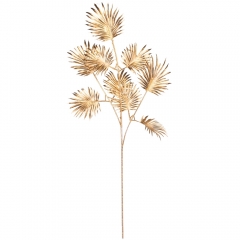 Декоративная ветвь "Зимний шарм", золотая, 69 см (9156-005)