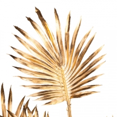 Декоративная ветвь "Зимний шарм", золотая, 69 см (9156-005)