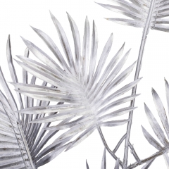 Декоративная ветвь "Зимний шарм", серебряная, 69 см (9156-006)