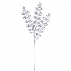 Декоративная ветвь "Новогодняя феерия", серебряная, 86 см (9156-008)