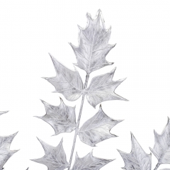 Декоративная ветвь "Новогодняя феерия", серебряная, 86 см (9156-008)