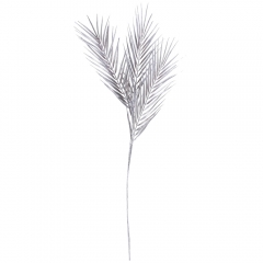 Декоративная ветвь "Морозный блеск", серебряная, 85 см (9156-016)