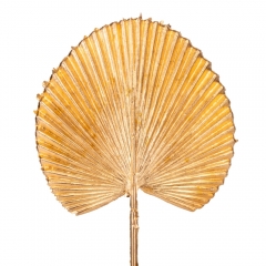 Декоративная ветвь "Пальмовый лист", золотая, 40 см (9156-019)