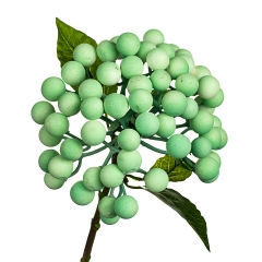 Искусственная ветка с ягодами, зеленая (8412-001)
