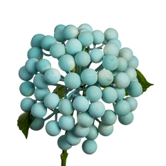Искусственная ветка с ягодами, голубая (8412-002)