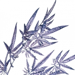 Декоративная ветка, фиолетовая (8725-022)