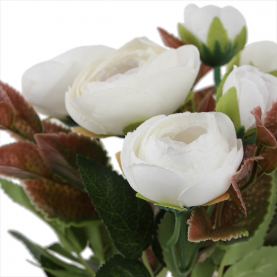 Букет роз "Сентиментальность", белый, 32 см (6018-076)