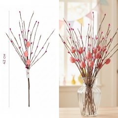 Пасхальная декоративная веточка с крашанками, 42 см (5107-001/1)