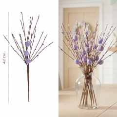 Пасхальная декоративная веточка с крашанками, 42 см (5107-001/2)